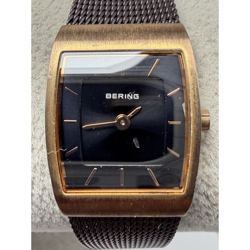 Bering 11219-265 New Battery Ladies Watch 18MM 7.5" Stainless Steel Band